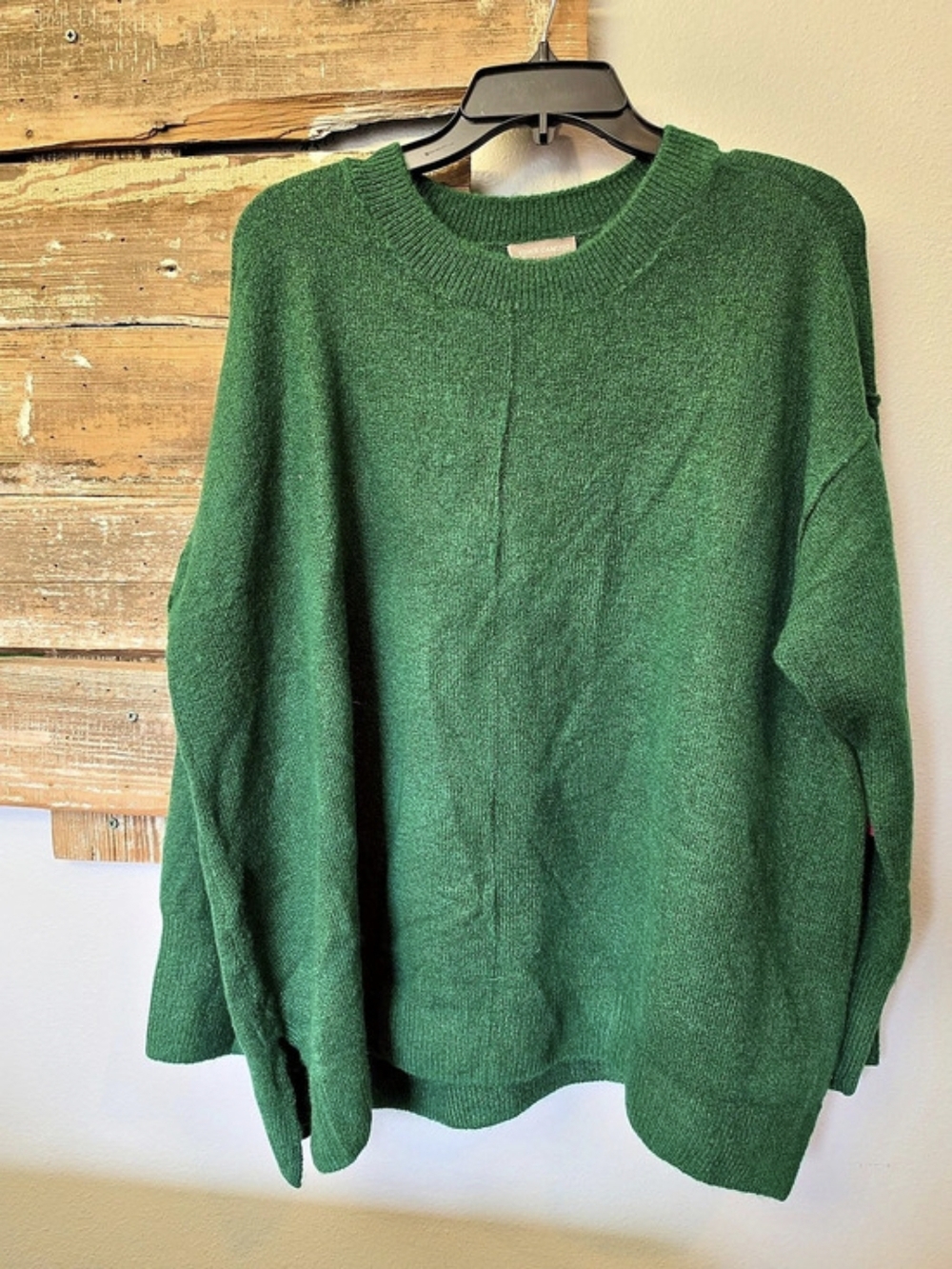 Vince Camuto Cozy Season Sweater Green Crewneck Sweater Size XL NWT